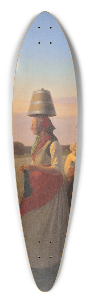 Jrgen Sonne - Rural Scene 39.3 inch art pintail longboard deck
