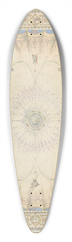 J. S. Pearse - Ceiling Design for the Boudoir, Ardgowan 39.3 inch art pintail longboard deck