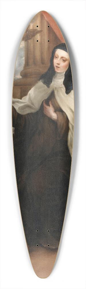 Juan Antonio De Frias y Escalante - Saint Teresa of Avila 39.3 inch art pintail longboard deck