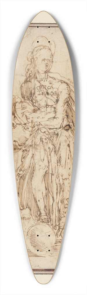 Juan del Castillo - Allegorical Figure of Friendship 39.3 inch art pintail longboard deck