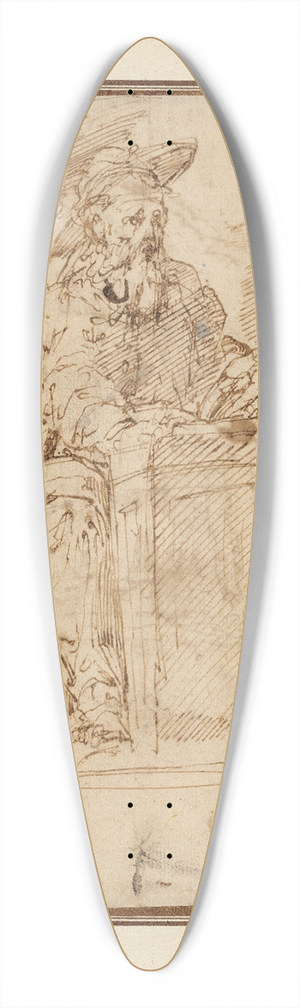 Juan del Castillo - St. Jerome 39.3 inch art pintail longboard deck