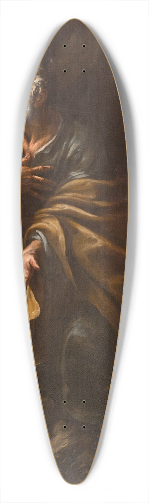 Juan de Valds Leal - Saint Peter Repentant 39.3 inch art pintail longboard deck