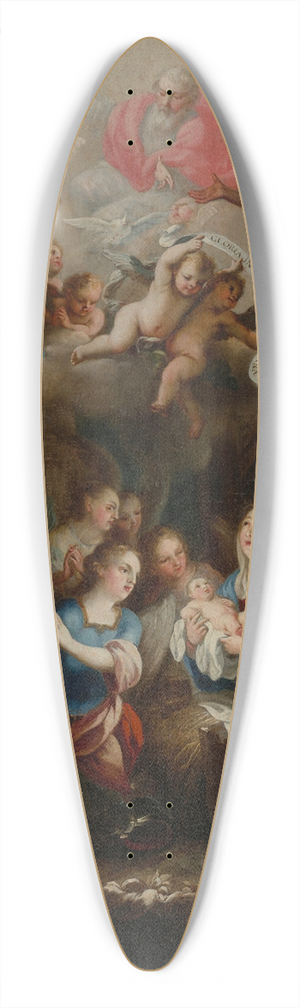 Juan Francisco de Aguilera - Adoration of the Shepherds 39.3 inch art pintail longboard deck