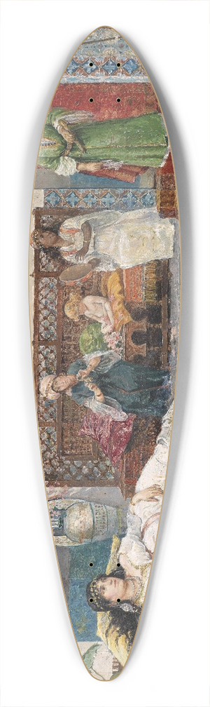 Juan Gimnez Martn - Visit to the Harem 39.3 inch art pintail longboard deck