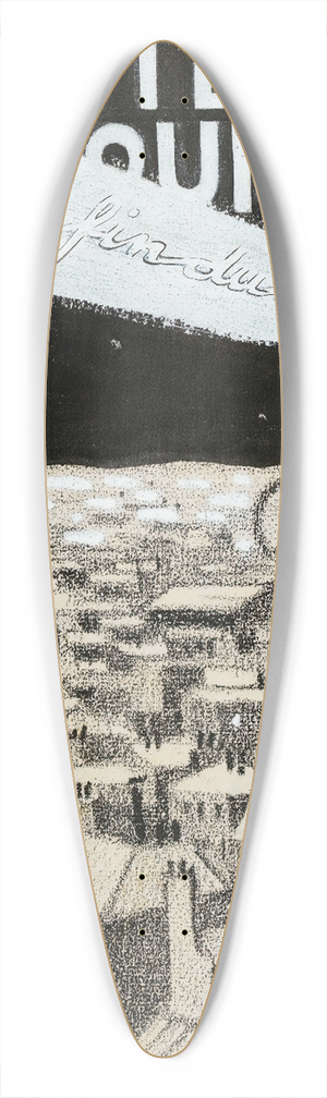 Juan Gris - La Comte Liquidateur 39.3 inch art pintail longboard deck Juan Gris - La Comte Liquidateur 39.3 inch art pintail longboard deck