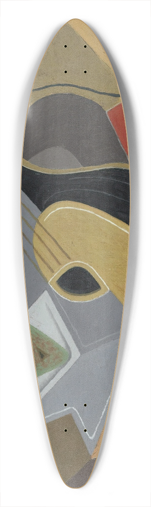 Juan Gris - La Mandoline Noire 39.3 inch art pintail longboard deck