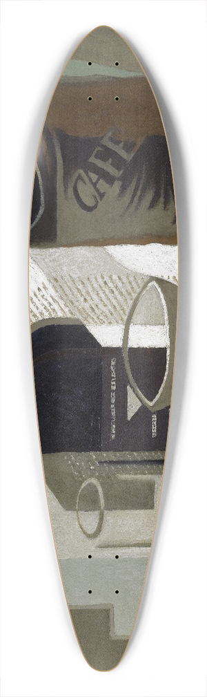 Juan Gris - The Bag of Coffee 39.3 inch art pintail longboard deck Juan Gris - The Bag of Coffee 39.3 inch art pintail longboard deck