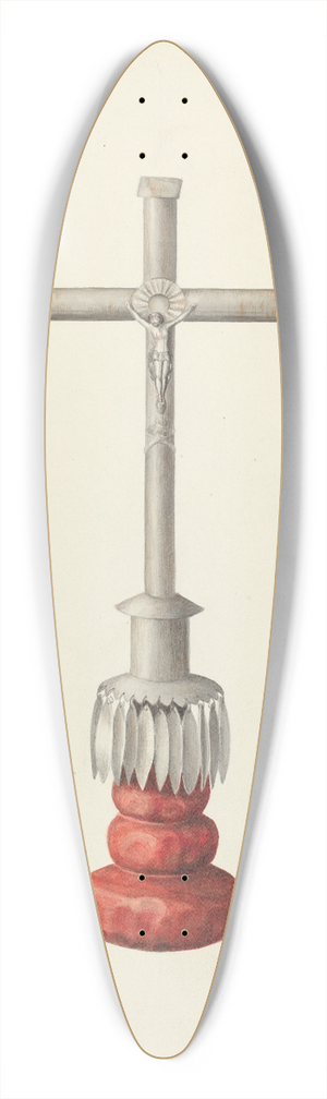 Juanita Donahoo - Crucifix 39.3 inch art pintail longboard deck