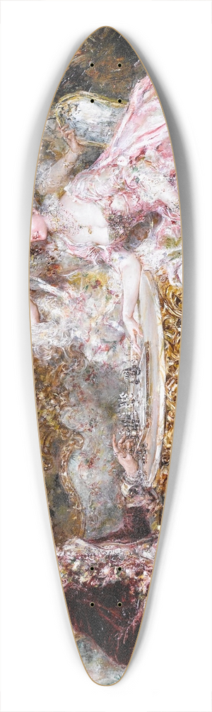 Juan Pablo Salinas - A visit to the cardinal; Checkmate 39.3 inch art pintail longboard deck