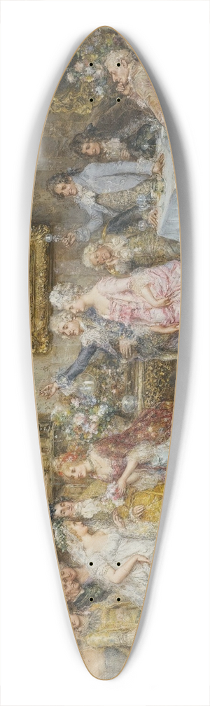 Juan Pablo Salinas - El Banquete Nupcial (The Wedding Party) 39.3 inch art pintail longboard deck