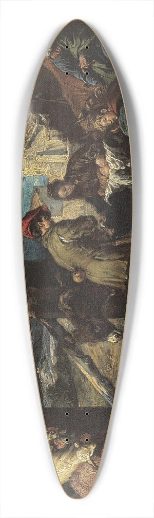 Juan Ribalta - The Adoration of the Shepherds 39.3 inch art pintail longboard deck