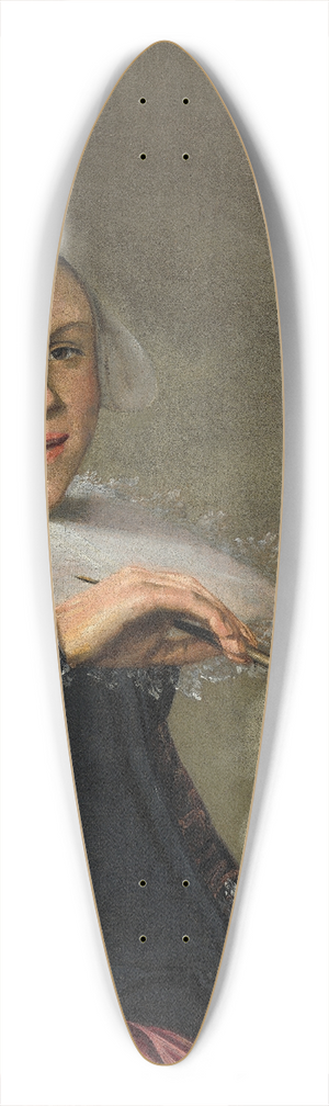Judith Leyster - Self-Portrait 39.3 inch art pintail longboard deck Judith Leyster - Self-Portrait 39.3 inch art pintail longboard deck