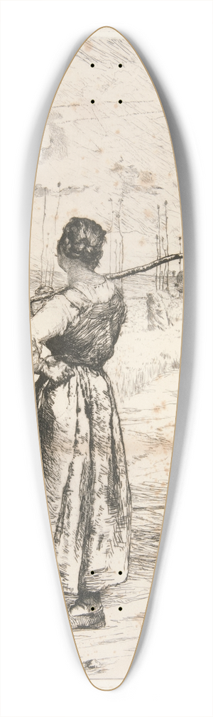 Jules Bastien-Lepage - Retour des champs (Return from theFields) 39.3 inch art pintail longboard deck