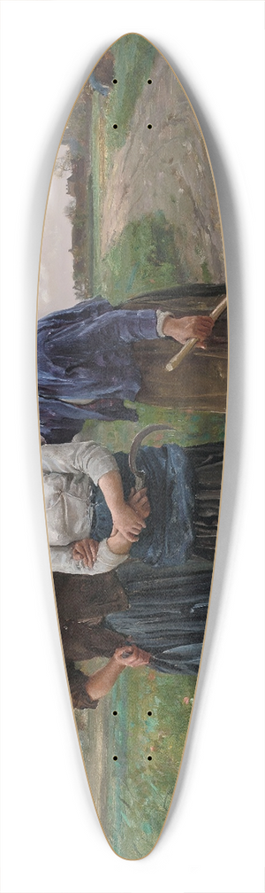 Jules Breton - Les amies 39.3 inch art pintail longboard deck