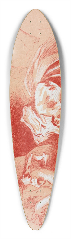 Jules Chevrier - Dessin original pour les Matres de lAffiche 39.3 inch art pintail longboard deck