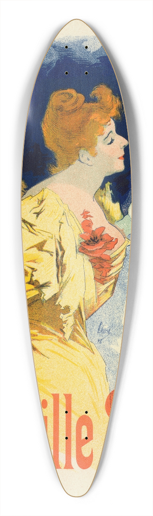 Jules Chret - Camille Stfani 39.3 inch art pintail longboard deck