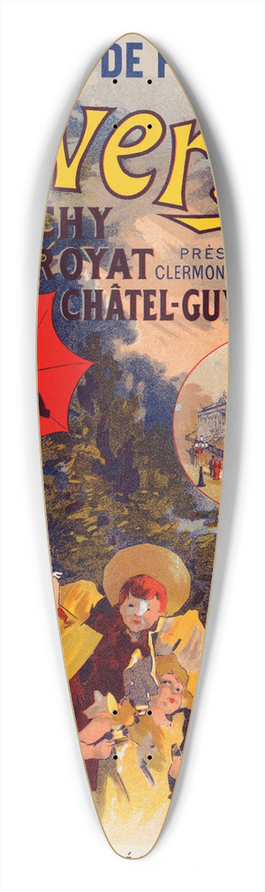Jules Chret - Lauvergne 39.3 inch art pintail longboard deck