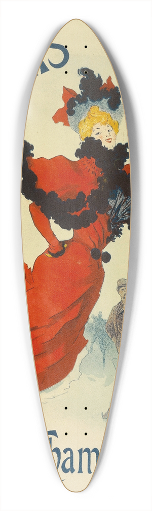 Jules Chret - Palais De Glace Champs-Elyses 39.3 inch art pintail longboard deck