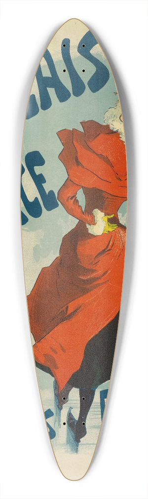 Jules Chret - Palais De Glace Champs Elyses 39.3 inch art pintail longboard deck