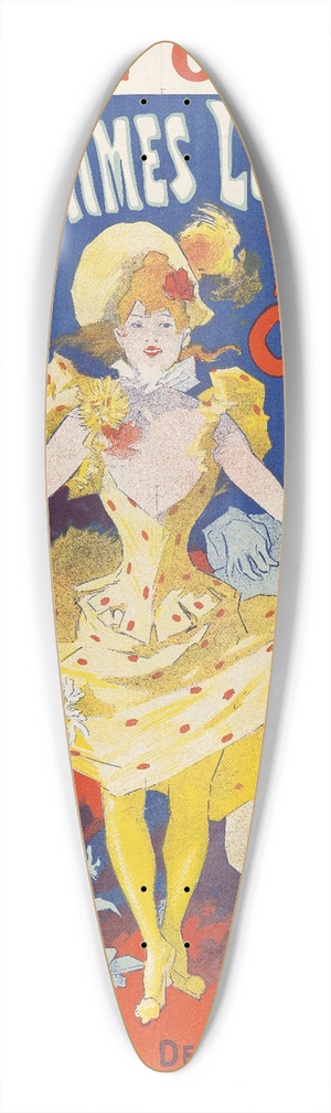 Jules Chret - Pantomimes lumineuses 39.3 inch art pintail longboard deck
