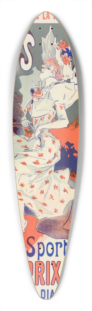 Jules Chret - Paris-Courses 39.3 inch art pintail longboard deck Jules Chret - Paris-Courses 39.3 inch art pintail longboard deck