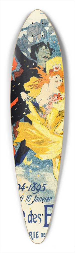 Jules Chret - Redoute Des tudiants 39.3 inch art pintail longboard deck
