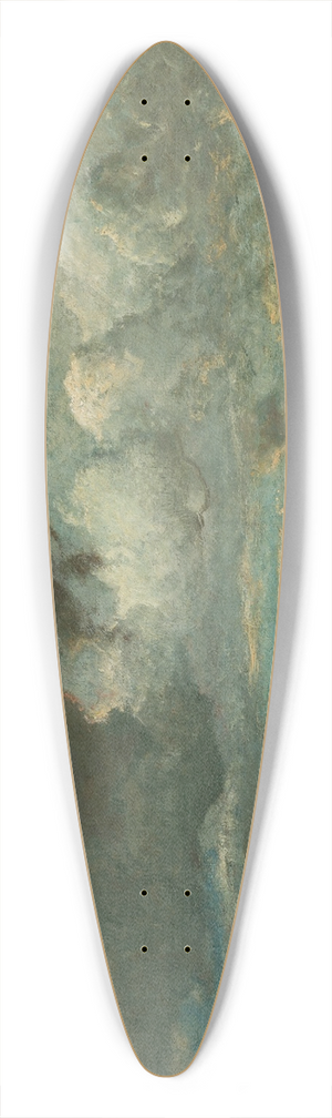 Jules Dupr - Barks Fleeing Before the Storm 39.3 inch art pintail longboard deck