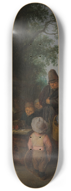 Adriaen van Ostade - The Quacksalver 8.25 inch art skate deck