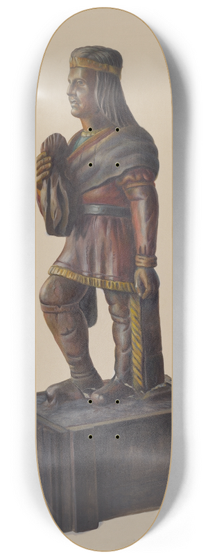 Chris Makrenos - Cigar Store Indian 8.25 inch art skate deck