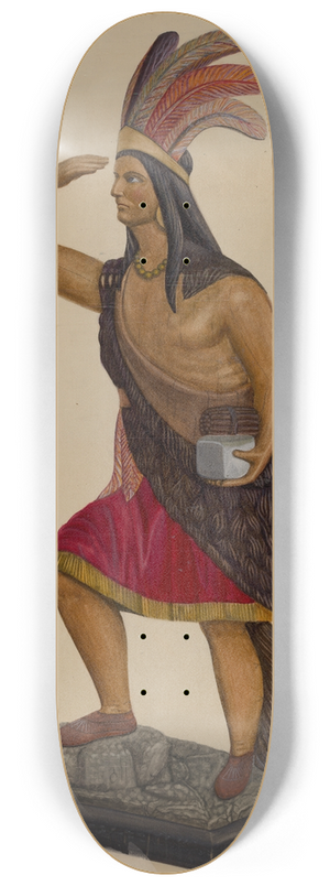 Chris Makrenos - Cigar Store Indian 8.25 inch art skate deck