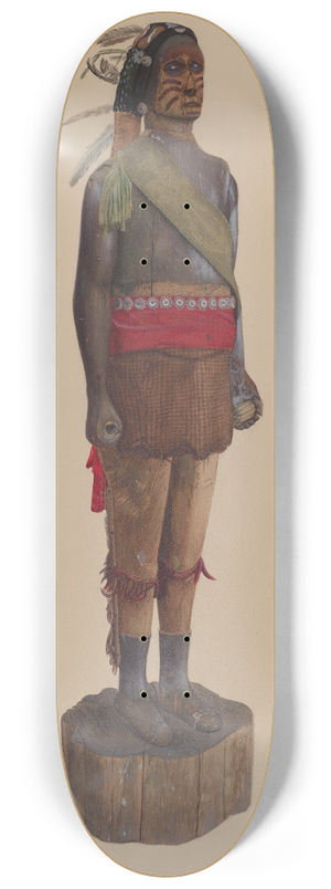 Chris Makrenos - Cigar Store Indian 8.25 inch art skate deck
