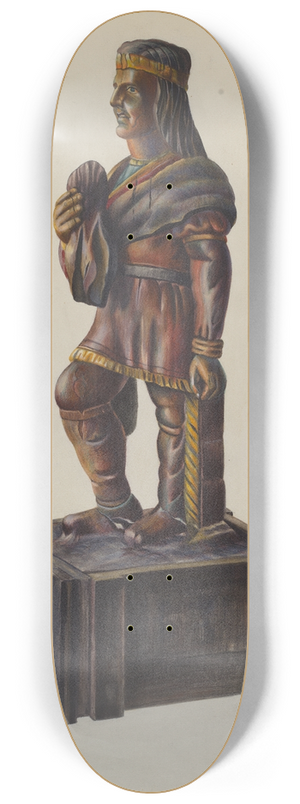 Chris Makrenos - Cigar Store Indian 8.25 inch art skate deck