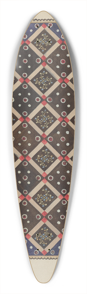 Jules Lefevere - Button Rug 39.3 inch art pintail longboard deck