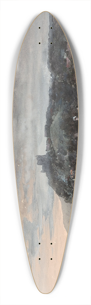 Jules Nol - Scne de plage 39.3 inch art pintail longboard deck