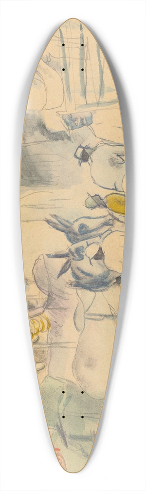 Jules Pascin - Havana 39.3 inch art pintail longboard deck