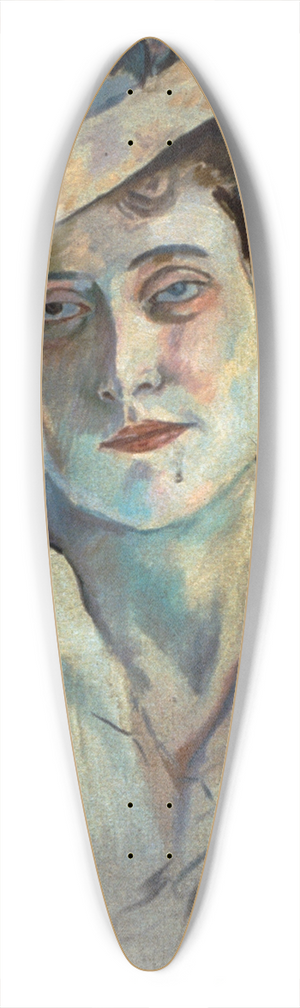 Jules Pascin - Hermine David 39.3 inch art pintail longboard deck Jules Pascin - Hermine David 39.3 inch art pintail longboard deck