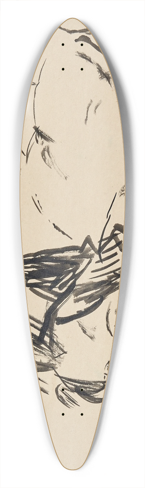 Jules Pascin - Hermine David 39.3 inch art pintail longboard deck Jules Pascin - Hermine David 39.3 inch art pintail longboard deck