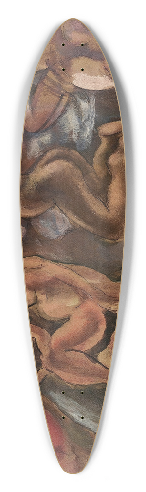 Jules Pascin - La toilette aux tropiques 39.3 inch art pintail longboard deck