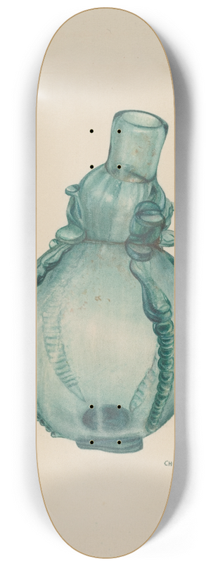 Chris Makrenos - Perfume Bottle 8.25 inch art skate deck