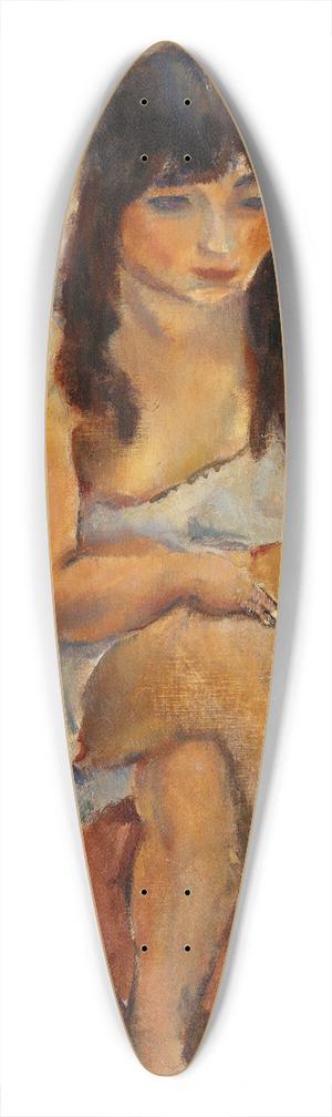 Jules Pascin - Seated Figure (Jeune fille assise) 39.3 inch art pintail longboard deck