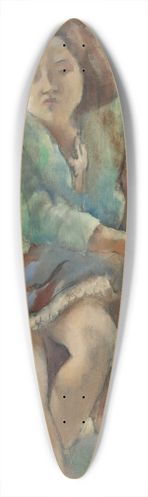 Jules Pascin - Simone Dalal (Jeune Fille Dans Une Bergre) 39.3 inch art pintail longboard deck