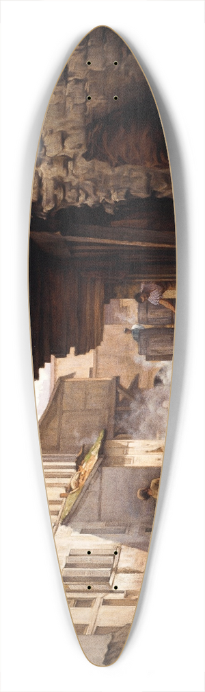 Jules Richomme - Tannerie sur la Bivre 39.3 inch art pintail longboard deck
