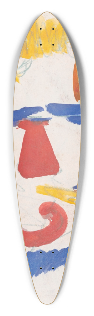 Jules Schmalzigaug - Clown 39.3 inch art pintail longboard deck