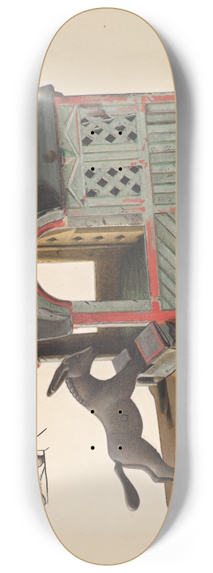Chris Makrenos - Toy Bank  Mule and Manger 8.25 inch art skate deck