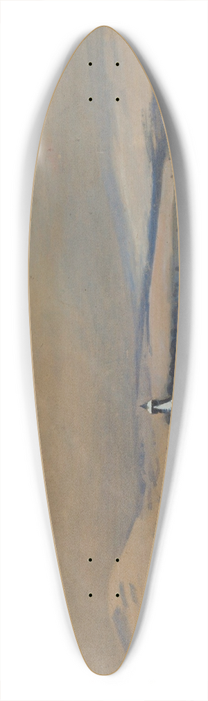 Julian Falat - Winter landscape from ywiec 39.3 inch art pintail longboard deck