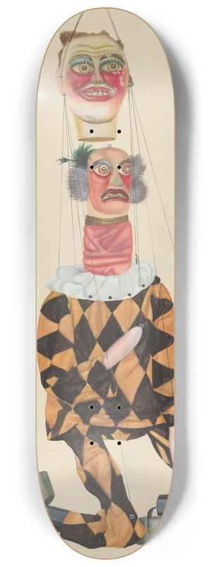 Chris Makrenos - Two-Headed Freak 8.25 inch art skate deck
