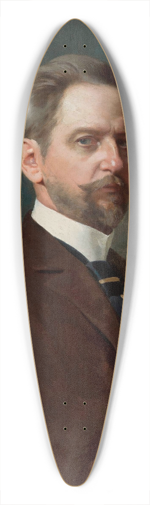 Julian Maszyski - Self-portrait 39.3 inch art pintail longboard deck
