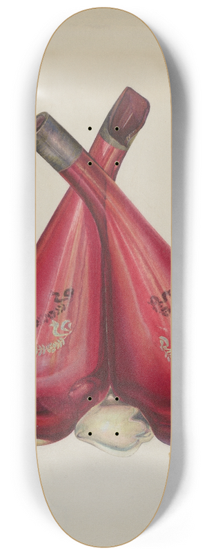 Chris Makrenos - Vinegar and Oil Bottle 8.25 inch art skate deck
