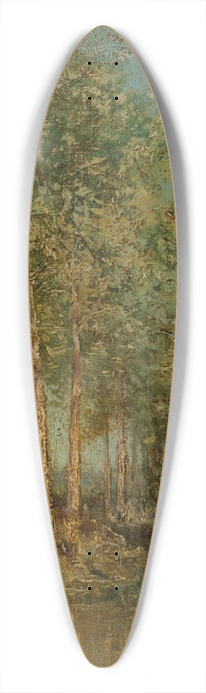 Julian Onderdonk - The Woodland Glade, Maine 39.3 inch art pintail longboard deck