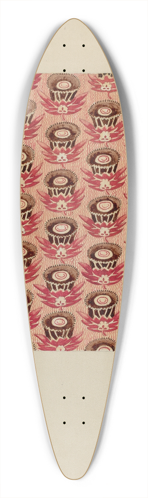 Julie C. Brush - Printed Cotton 39.3 inch art pintail longboard deck